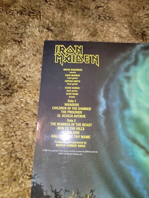 IRON MAIDEN NUMBER OF THE BEAST EMI 100 SERIES LPCENT7 - UK 1997