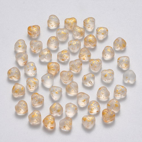 100x Crystal Heart Glass Spacer Beads Spray Painted Mixed Colors 6x6mm - Picture 19 of 24
