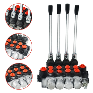 Details about / 4 Bank Hydraulic Directional Control Valve 11gpm 40L Double Acting Cylinder DA