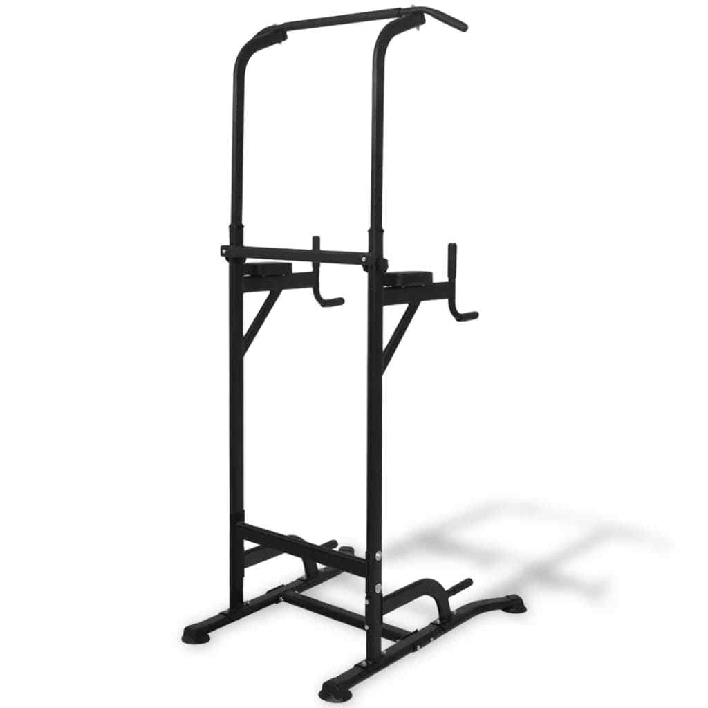 VidaXL Power Tower Kraftstation Kraftstation Kraftstation Dipstation Klimmzugstange Fitnessgerät 182-235cm 090756 VidaXL Power Tower Kraftstation Kraftstation Kraftstation Dipstation Klimmzugstange Fitnessgerät 182-235cm 090756