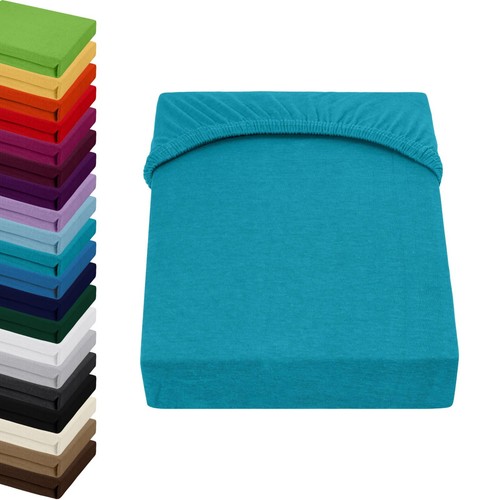 JERSEY Spannbettlaken Spannbetttuch 100% Baumwolle Bettlaken Betttuch Laken - Bild 44 von 61