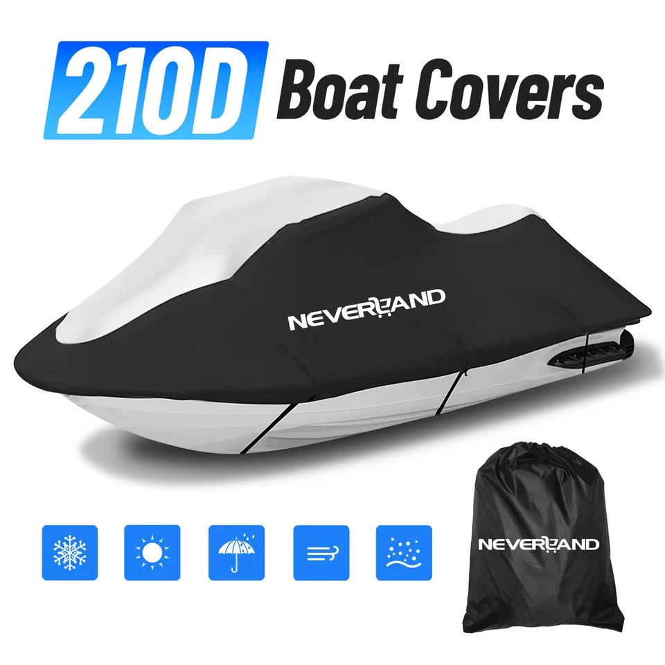 Jet Ski Cover Waterproof Protect 135-145" Fits Yamaha WaveRunner FX Cruiser SVHO - Image 2 of 4