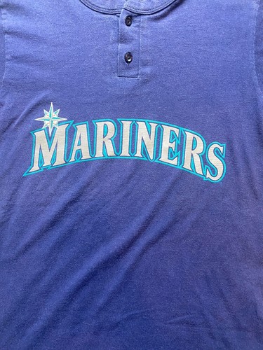 VTG Seattle Mariners Shirt Small Edd Fulkes Concrete 4 Majestic Baseball 80s Men - Picture 5 of 10