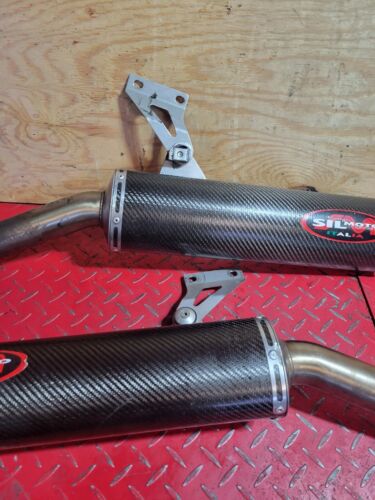 2002 Ducati SS750 SIL MOTO ITALIA Rear Slip On Exhaust Mufflers - Picture 3 of 18