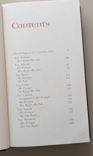 CANTERBURY TALES Hardcover-1981 By Geoffrey Chaicer Printed-The Franklin Library - Picture 5 of 9