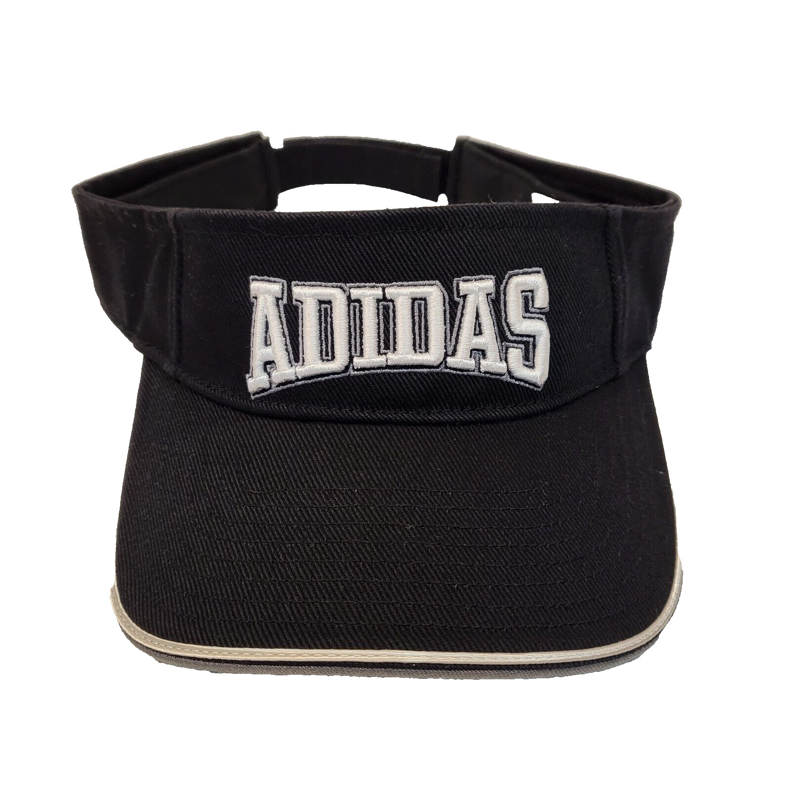Adidas Adjustable Strap back Visor Hat Cap Black … - image 2