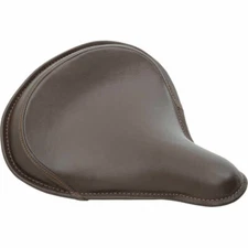 Drag Specialties Large Brown Leather Solo Seat Harley Custom Bobber Chopper 