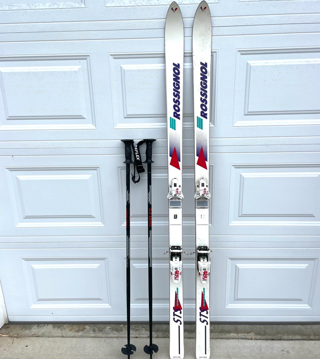 Rossignol Skis 175cm Made in Spain & TYROLIA 480 Bindings & REFLEX 117cm  Poles | eBay