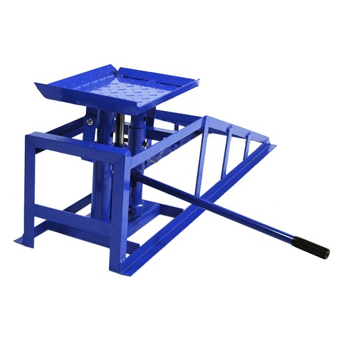 Auffahrrampe hydraulisch höhenverstellbar PKW 2x blau Tragkraft 2t pro Stück - Bild 4 von 9