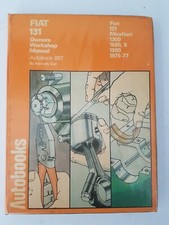 Fiat 131 Mirafiori 1300 1600 1800 Autobook Manual 1975 to 1977