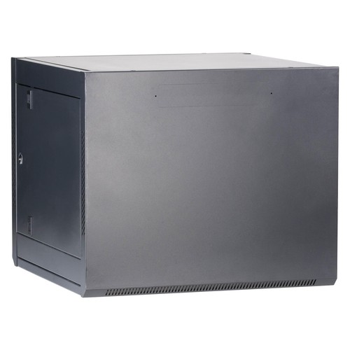 Boîtier mural 19" armoire réseau armoire serveur 12U profondeur 500 mm noir ProfiPatch - Photo 6/12