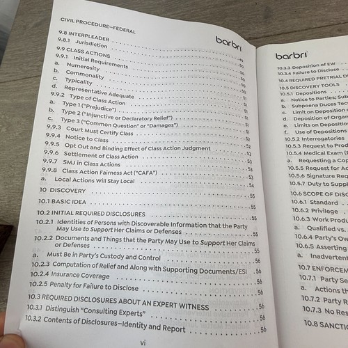 Barbri Conviser Mini Review UBE Volume 1 July 2024 Bar Exam Prep Book New - Picture 22 of 24