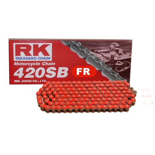 Kit Chaîne Rieju Mrx 50 02-05 Chaîne RK Fr 420 Sb 124 Ouvrir Rouge 12/48 - Picture 4 of 4