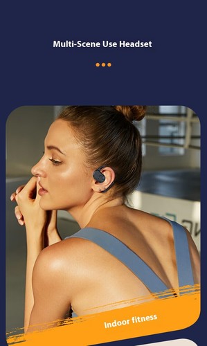 Sport Ohrclip Kopfhörer OWS Open Ear Kopfhörer Kabellos Kopfhörer Bluetooth 5.3 - Zdjęcie 10 z 15