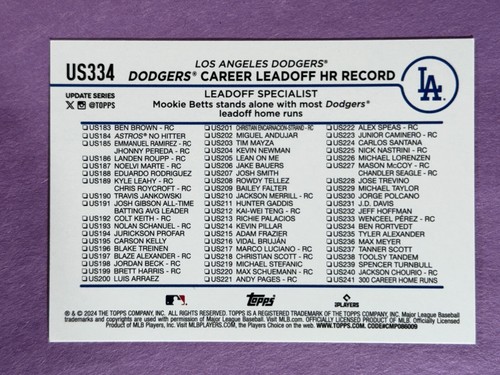 2024 Topps Update Series - Meijer Purple Parallel Singles - Combined Shipping - Picture 213 of 225