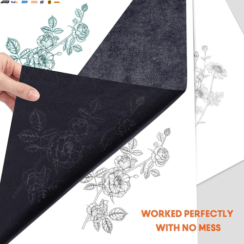 Carbon Paper for Tracing Graphite Transfer-Paper - 30 Pcs Black Graphite Paper - Picture 3 of 7