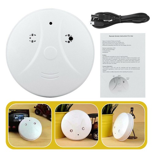 32GB MINI Camera Smoking Detector Night Vision Remote Control Nanny Camera - Picture 2 of 8