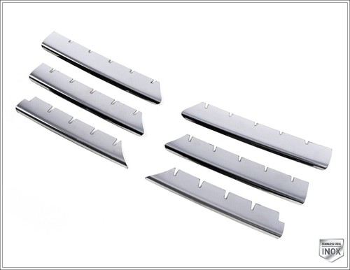 Cromo Modanature Griglia 6 pz ACCIAIO Per RENAULT MEGANE II 2002 AL 2006 - Foto 4 di 7