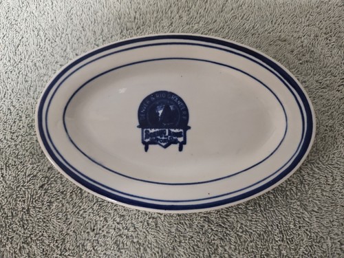 Reproduction DENVER & RIO GRANDE RAILROAD China Oval Plate - Picture 1 of 3