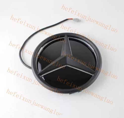 Front Grille Star Emblem For 2019-2022 W205 W177 LED Light Badge Mirror Black - Picture 4 of 15