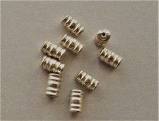 CRAFT-JEWELLERY-BEADS 10 x 13x7mm Gold Plated Metal Alloy Barrel Beads