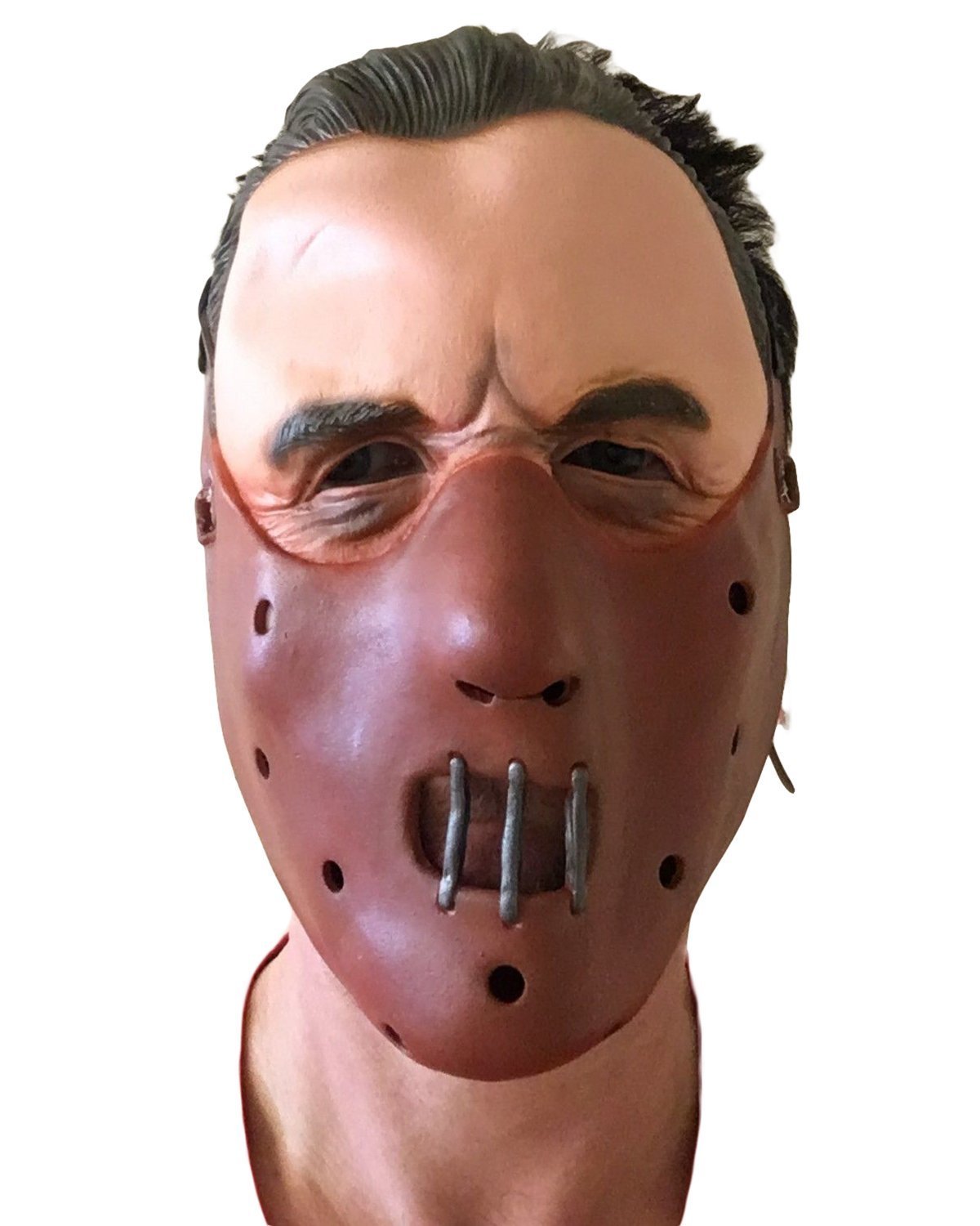 Hannibal Silence Latex Mask Halloween Lector Lambs Face Muzzle Costume Accessory