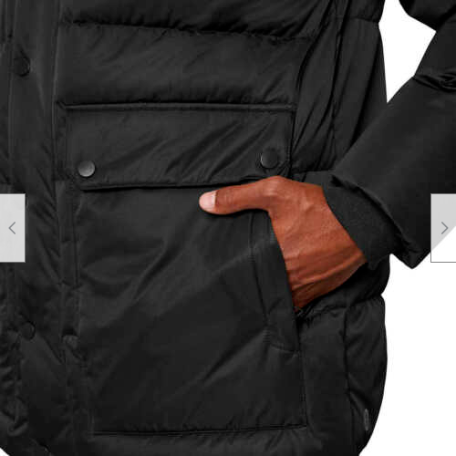 Mondetta MPG Men’s Down Fill Parka Heavyweight Winter Jacket Black Size-L - Picture 5 of 8