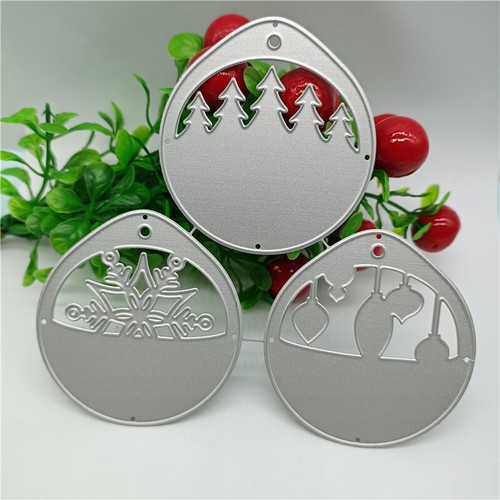 Christmas Metal Cutting Dies Snowflake Forest Template Scrapbooking Stencils FQ - Picture 4 of 5