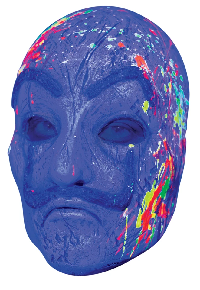 Ghoulish Productions Neon Artist Latex Face Mask Horror Halloween Cosplay - Image 2 of 4