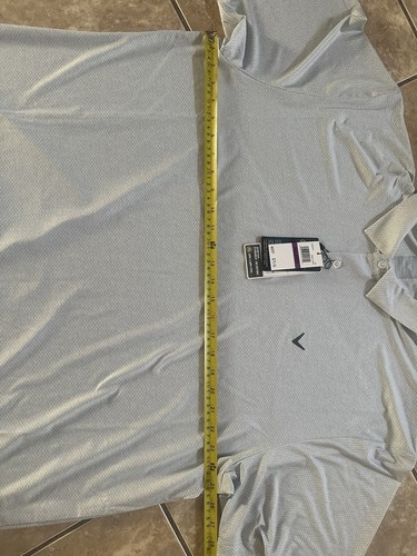 NWT Callaway XXL 2XL UPF Moisture Wicking Golf Shirt  Graphic Bright White - Bild 8 von 8