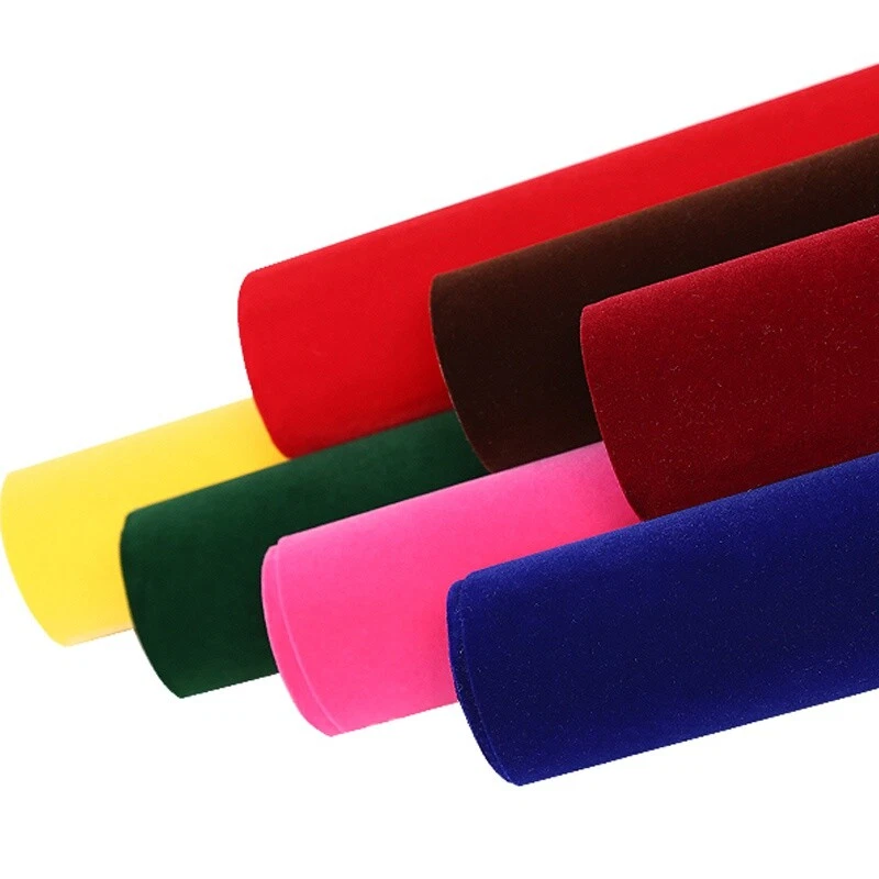 150x50cm DIY Self Adhesive Velvet Fabric Velour Felt Crafts Sticker Vinyl Film - Image 4 of 4