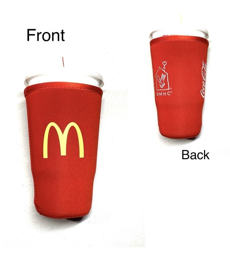 Paquete doble (2) McDonalds Koozie JAVA SOK grande 32 oz aislado neopreno funda para taza - Imagen 2 de 4