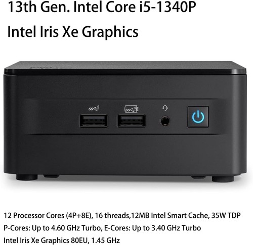 Intel Nuc MiniPc Kit 13th Pro gen NUC13ANHi5 1340P AS NEW 32gb 2tb - Picture 7 of 7