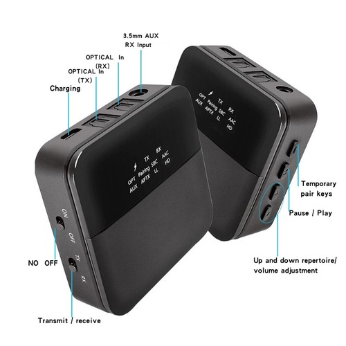 Bluetooth 5.0 adaptateur émetteur récepteur audio TV PC haut-parleurs - Photo 8/8