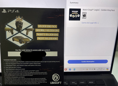 Watch Dogs Legion Golden King Pack (PlayStation 4)