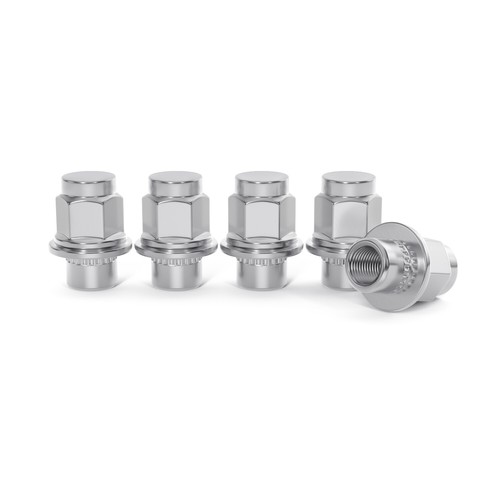 20pc OE Mag Style 12x1.5 Lug Nuts with Washer for Toyota Lexus (Chrome Silver) - Picture 4 of 7