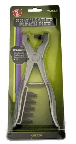 8-3/4 Zoll Profi Leder Lochzange, Edelstahl - Bild 3 von 3