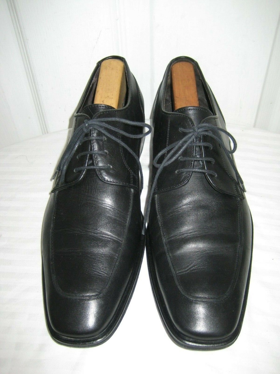 BRUNO MAGLI Magnus black Italian genuine leather lace up oxford dress shoes 10.5 brown-leather-shoes-lace-up-  main image 4
