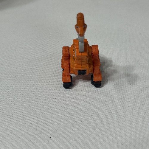 Dinotrux Skya Druckguss Metall LKW Dinosaurier Kran orange langer Hals 4 Zoll - Bild 3 von 5