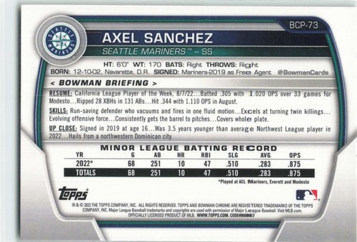2023 Bowman Chrome Mega Box Mojo Prospects #1-250 - Wybierz swoją kartę! - Zdjęcie 13 z 75