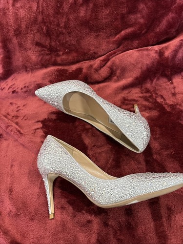 Nearly New Steve Madden diamond Point Toe Slip On Event Heels Size 8 /8.5 - Picture 4 of 13