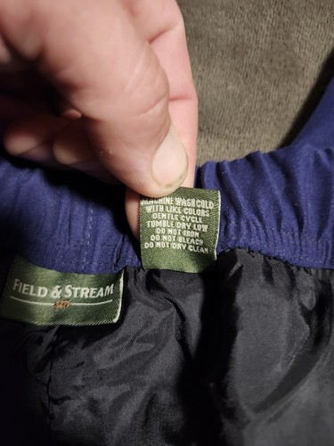 Pantaloni cargo Field & Stream taglia XL grandi blu navy foderati con coulisse gambe con cerniera usati in ottime condizioni - Foto 13 di 15