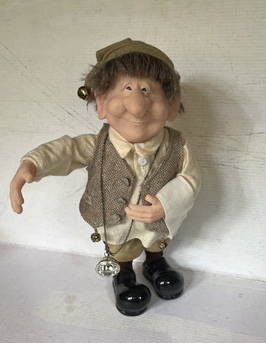 RARE Zim's The Elves Themselves Wine Cellar Elf Figurine 2001 Stands Wine Hugger - Picture 9 of 9