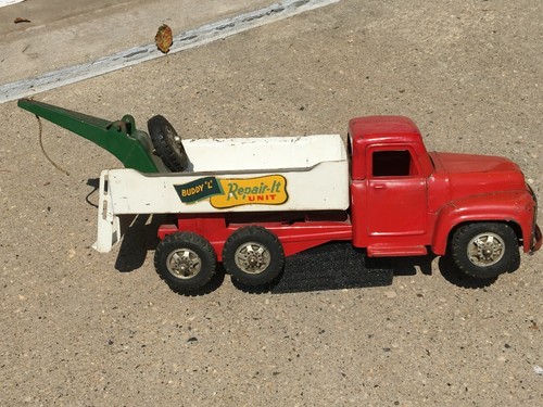 Buddy L Repair It Unit Tow Truck Pressed Steel Wrecker - Picture 4 of 8
