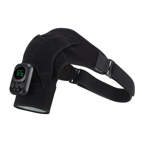 Cordless Heated Shoulder Pad Wrap with Vibration Heating Muscle Relax Massage - Picture 19 of 20