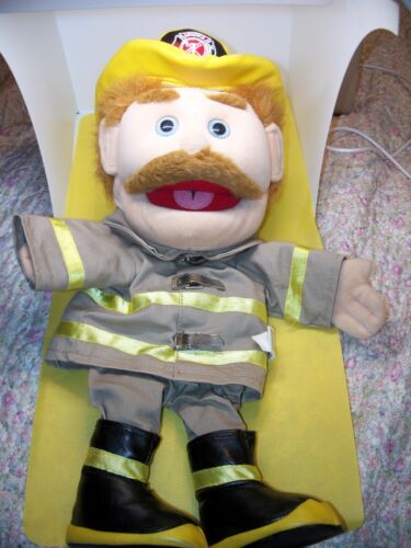 Sunny & Co. Toys Fireman Hand Puppet 17" Tall America Fire Dept. 1