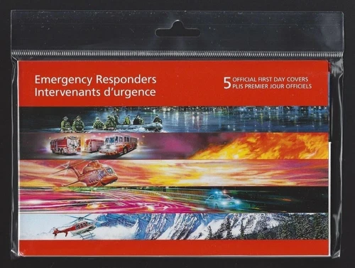 🍁Canada  #3123 abcde  "EMERGENCY RESPONDERS"    Brand New 2018 Sealed Set Issue