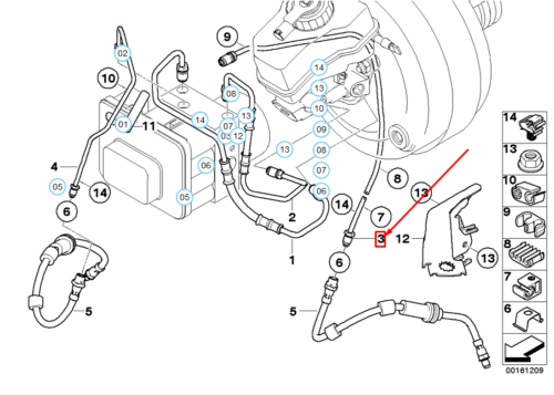 Neu BMW 1 E81 Bremsleitung vorne 34326853505 6853505 - Bild 1 von 5