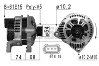 Messmer Lichtmaschine Generator 120A 14V FüR BMW 5Er Touring 530D 525D 520D