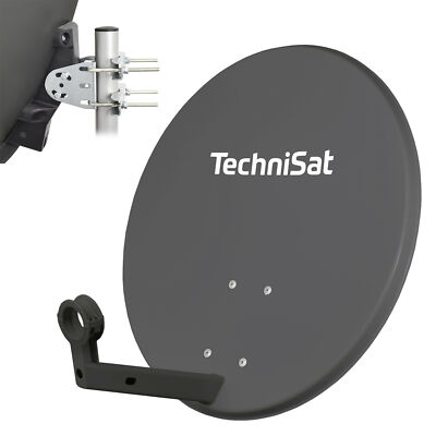 TECHNISAT 60 cm Satelliten SAT Spiegel Schüssel Antenne HDTV HD UHD 4K anthrazit